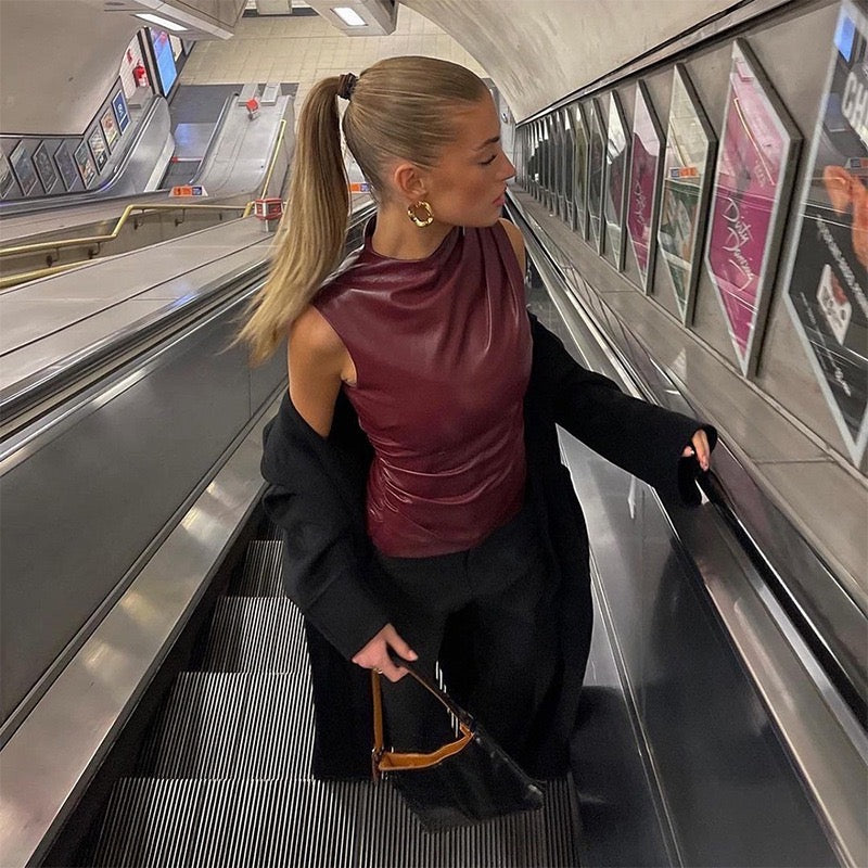 DONNA | Leather Top