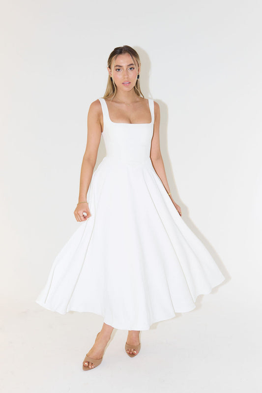 ELEGANZA FLARE | Midi Jurk