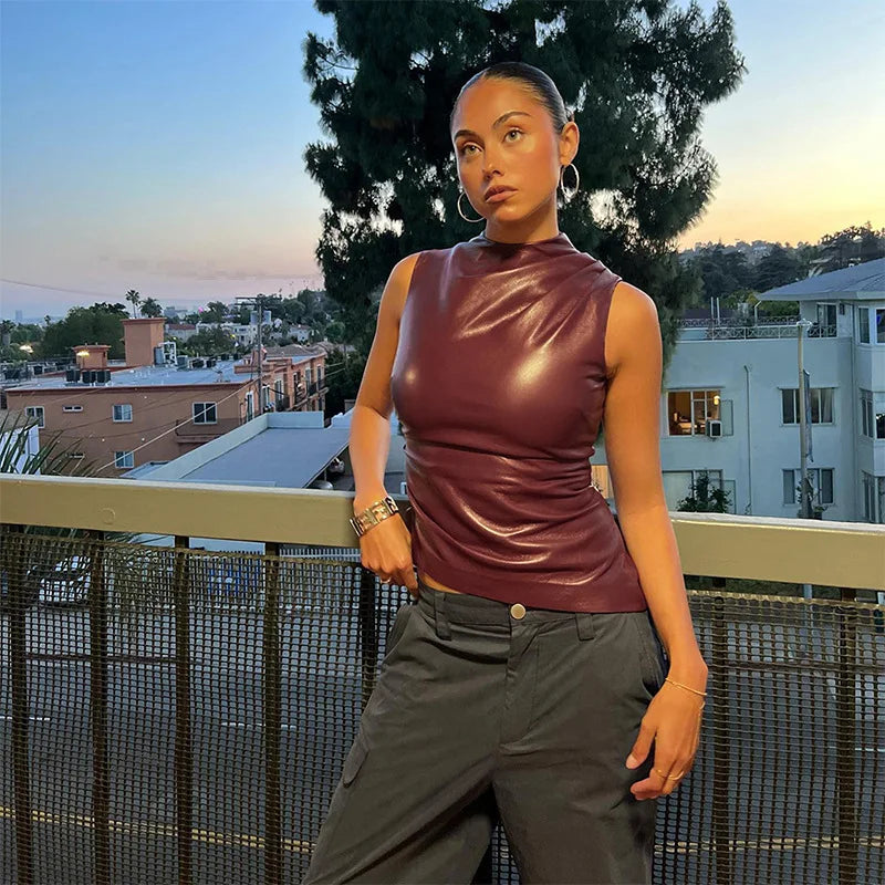 DONNA | Leather Top