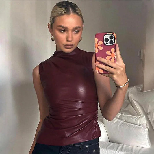 DONNA | Leather Top