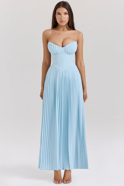 BLUE CORSET | Maxi Dress