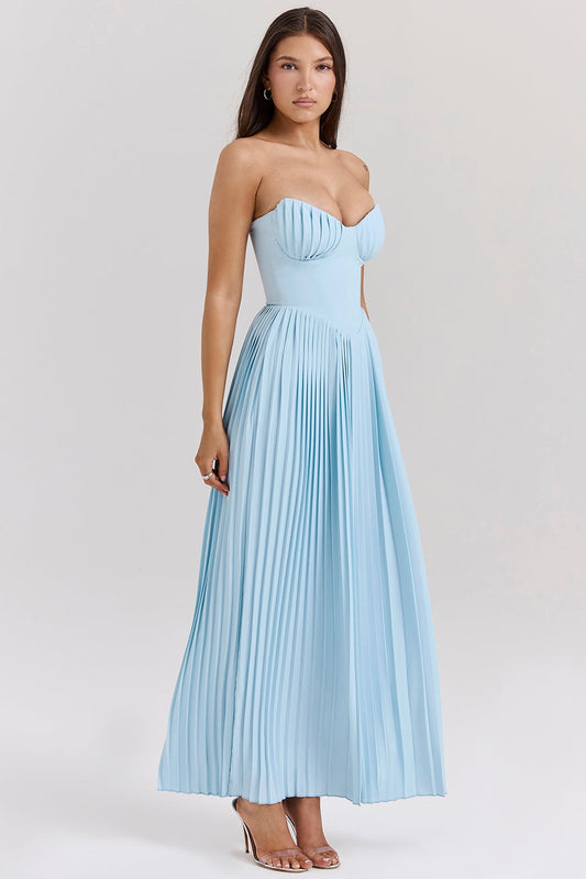 BLUE CORSET | Maxi Dress